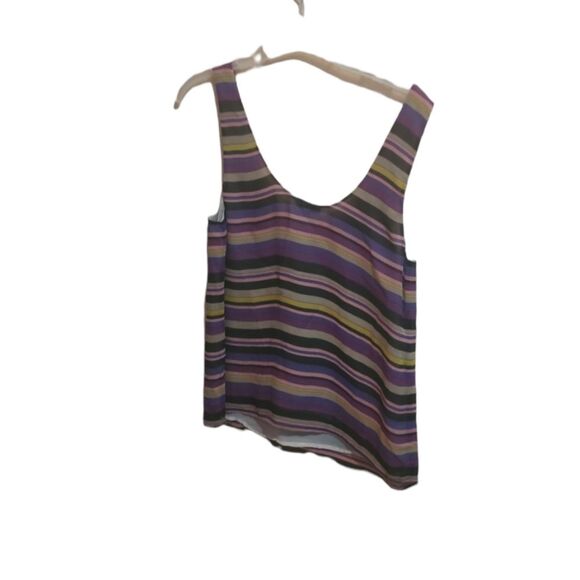 Joie Multicolor Silk Striped Sleeveless Top - Picture 7 of 10